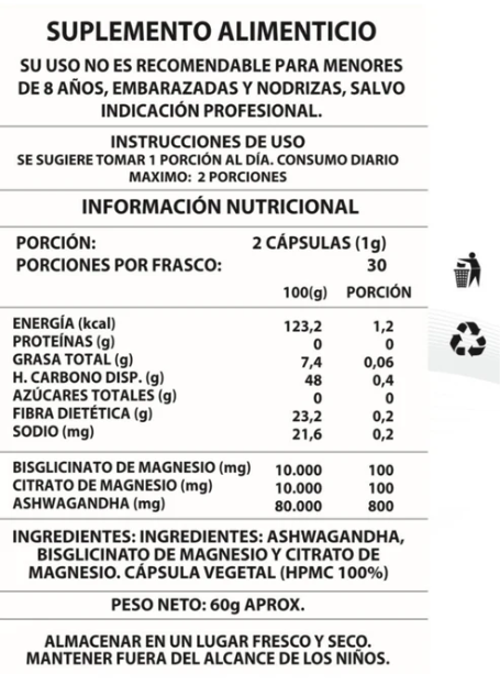 Ashwagandha (60 Cápsulas)
