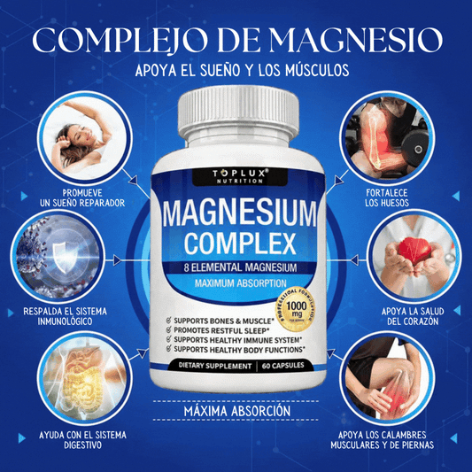 Magnesio Complex 8 Formas — 1000mg | 60 Cápsulas