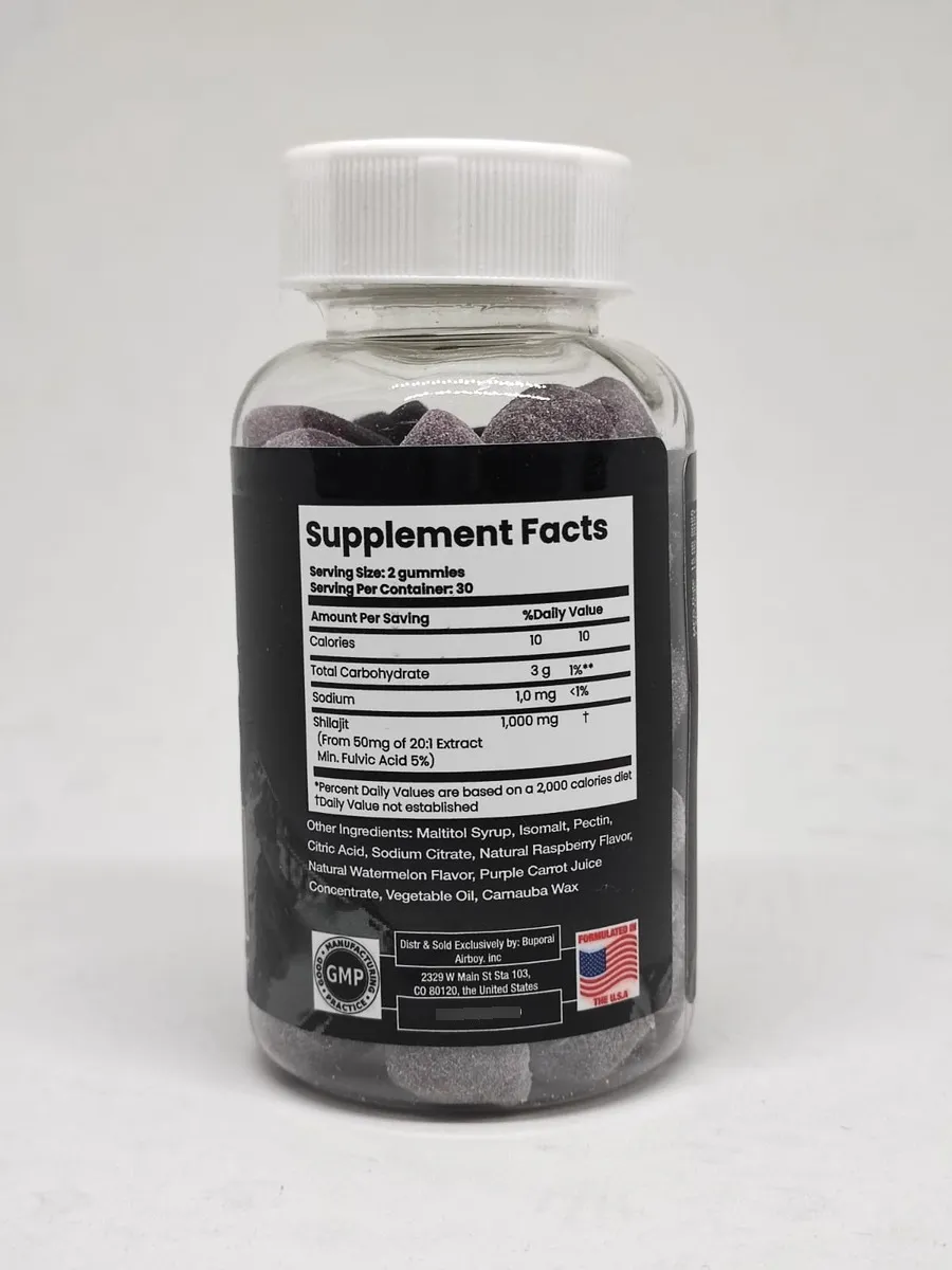 Shilajit Gomitas Buporai™ (60 gomitas - 1000mg)