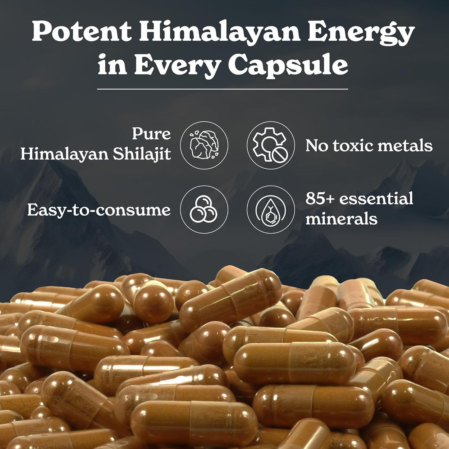 Shilajit BetterAlt (60 cápsulas)