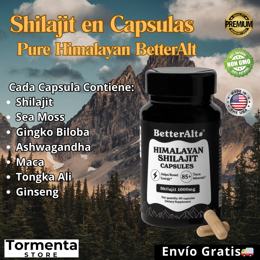 Shilajit BetterAlt (60 cápsulas)
