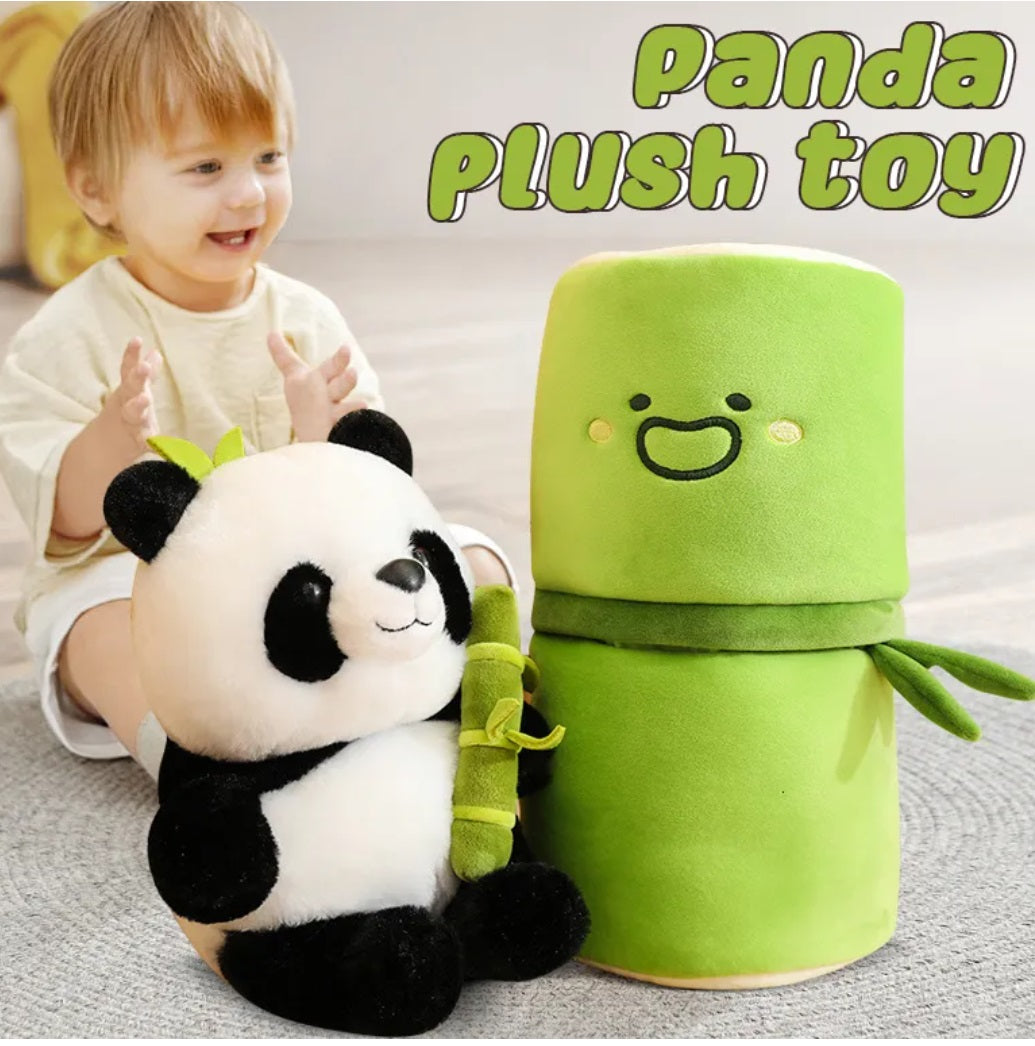 Peluche Panda con Bambú