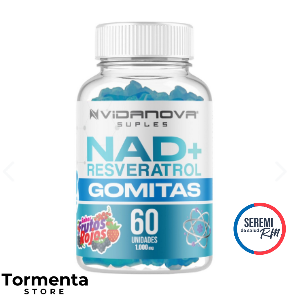 NAD+RESVERATROL - VIDANOVA™ (60 Gomitas - 1000 mg)